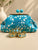 Turqoise Fiorenza Clutch Bag