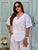 White Crochet Pure Linen Co-Ord Set