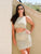 Gold Crochet Knit Set