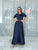 Navy Rosette Dress