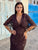 Orlane Floral Embroidered Sequins Maxi Dress - Mocha