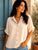 The Bellagio Relaxed Blouse - Beige - Bougie Collection