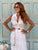 Blanc Étoile Silk Embroidered Shirt Dress