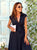 Midnight Muse Wrap Maxi Dress