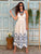 The Santorini Embroidered Maxi