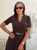 The Honfleur Dress - Mocha - Bougie Collection