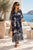 The Navy Cristiana Toile Luxe Maxi Shirt Dress - Luxe Collection