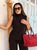 The Passy Premium Knit Set - Black - Bougie Collection