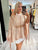 Rose Pink Shimmer Summer Knit Poncho