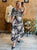 Black Flame Silky Dress
