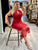 Red Mesh Dress