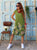Solara Pure Linen Dress - Olive
