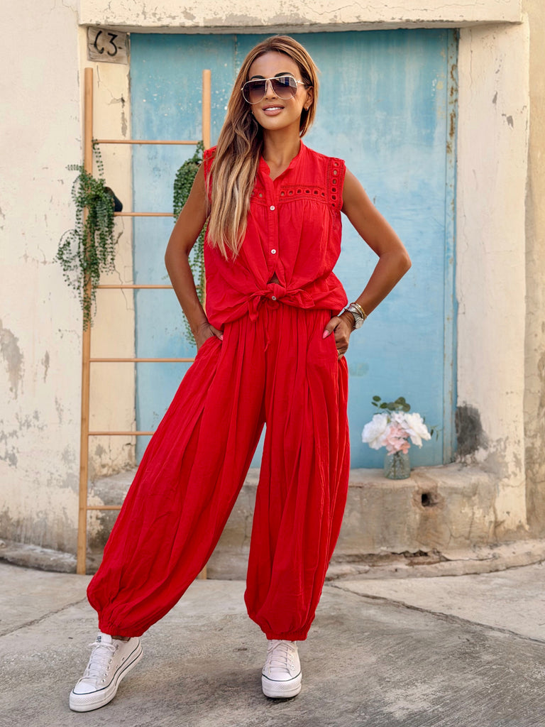 Rosso Aurelia Premium Pure Cotton Co-Ord