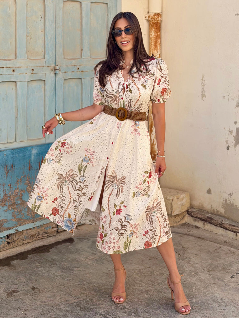 The Elodie Broderie Dress