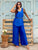The Riviera Cobalt Blue Pure Silk Co-Ord