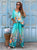 Jardin de Luxe Viscose Co-Ord - Turquoise