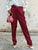 The Chantilly Satin Trousers - Fuschia - Bougie Collection