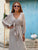 Serenissima Luxe Pure Silk Wrap Layered Maxi Dress - Taupe