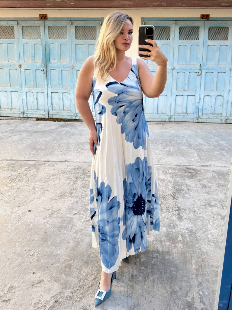 Greek Flora Maxi Dress
