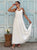 The Valentina Silky Satin Maxi Dress - White