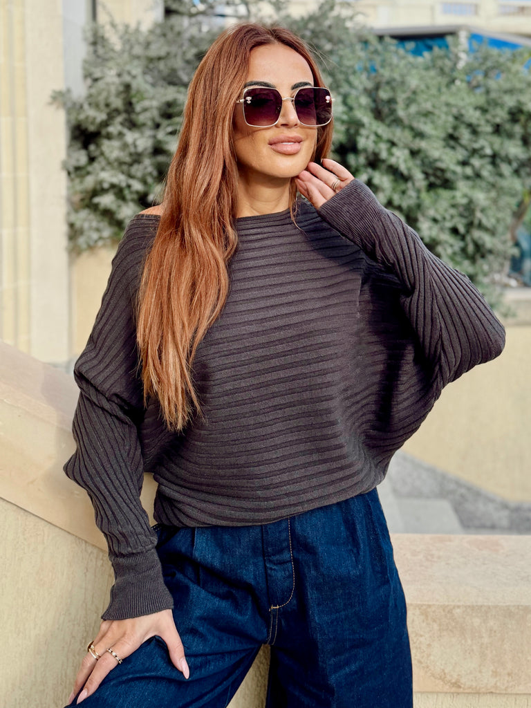 Mocha Batwing Sweater