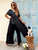 Noir Cascade Silk Satin Co- Ord Set