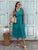 Sea Green Sienna Broderie Midi Dress - Love my Body