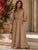 The Margaux Mocha Broderie Maxi Shirt Dress - Bougie Collection