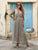 Maison Étoile Embroidered Luxe Maxi Dress - Taupe