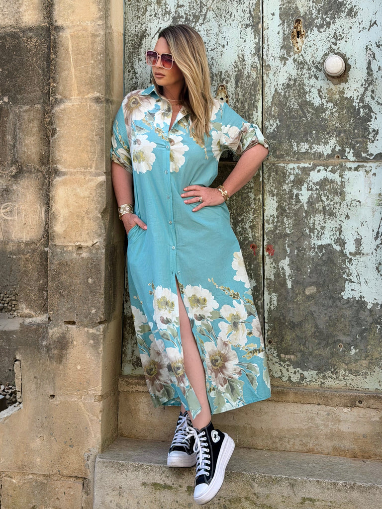Celeste Garden Shirt Dress