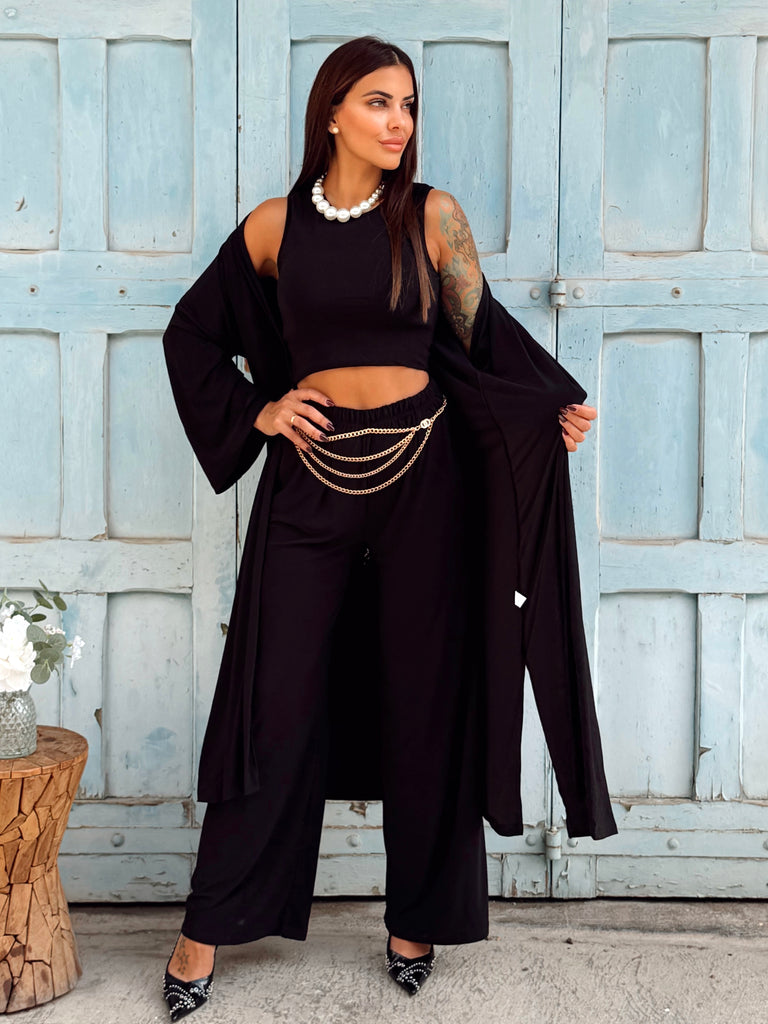 Rivoli Three-Piece Set - Black