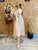 Beige Relaxed Viscose Dress