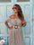 Château Belle Lace Bardot Maxi Dress - Taupe