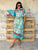 Aqua Amalfi Pure Silk Shirt Dress