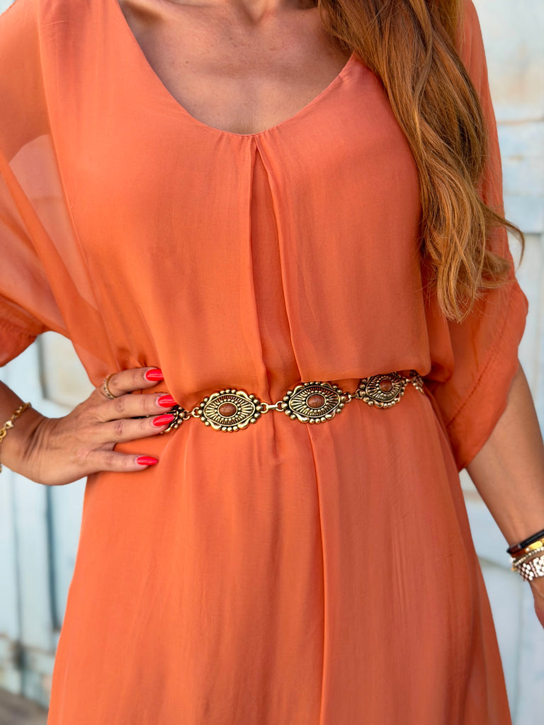 Antica Medallion Chain Belt