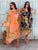 The Arancia Limone Silk Kaftan Dress
