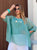Acqua Soirée Pure Silk Draped Kaftan Top
