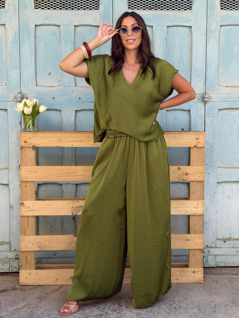 Oliva Luxe Satin Co-Ord