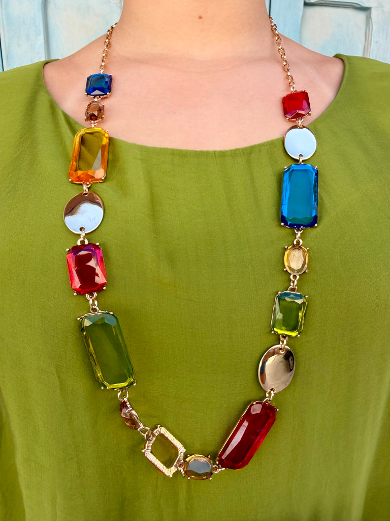Portofino Glass Gem Necklace