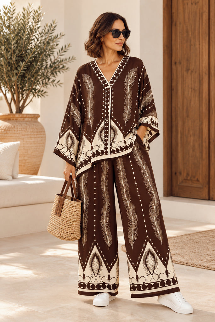 The Choco Celeste Luxe Co-Ord