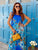 Cobalt Bloom Pure Silk Dress
