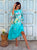 The Acqua di Mare Silk Kaftan Dress