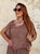 Mocha Couture Fleur Silk Dress