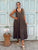 Elara Viscose Maxi Dress - Mocha
