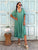 Serena Viscose Swing Dress - Jade