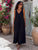 Noir Bellissima Luxe Silky Viscose Maxi Dress