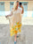 Cream Sorrento Silk Kaftan Dress