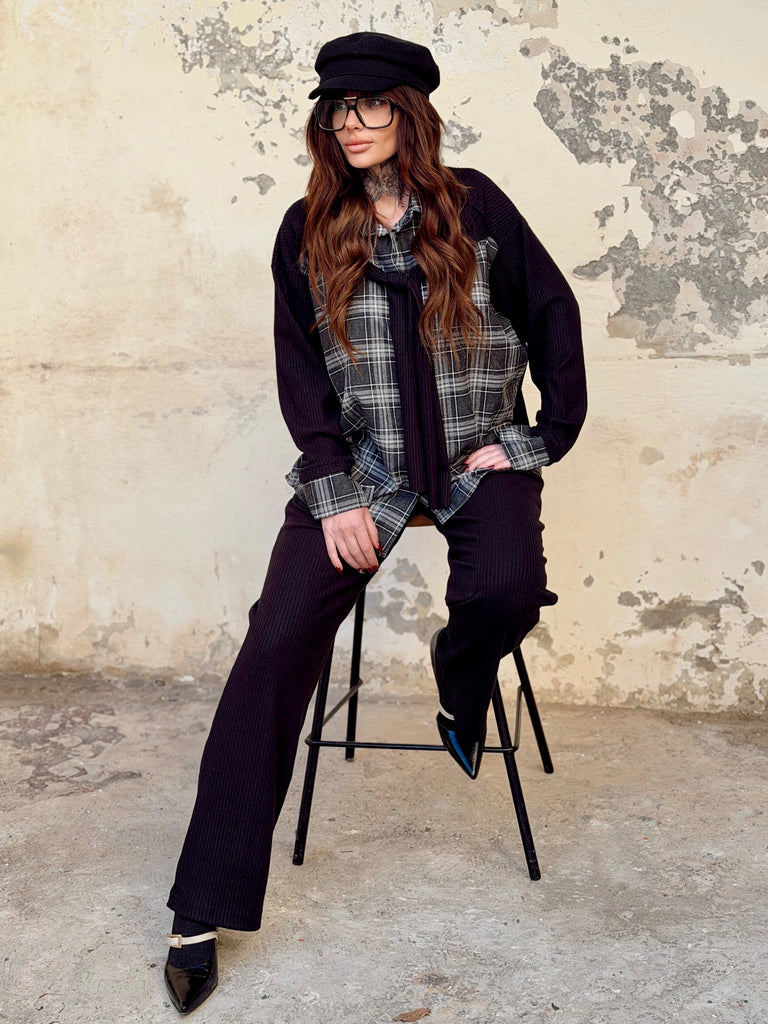 Camden Check Set - Black