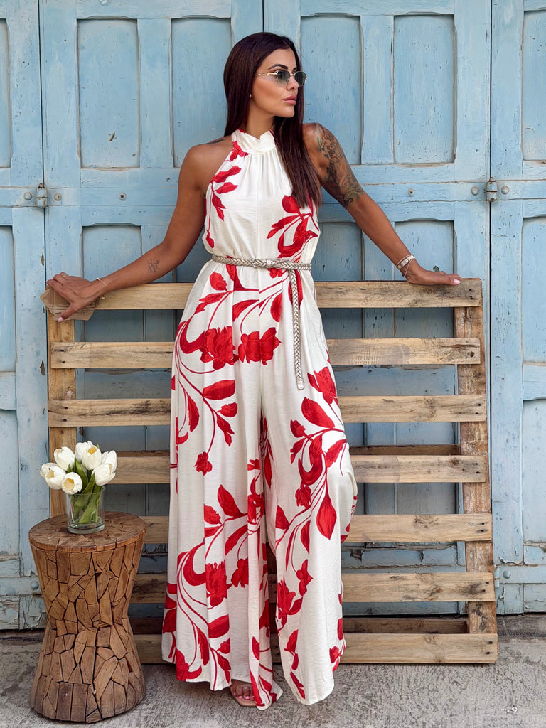 Rosso Rouge Halter Jumpsuit