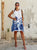 The Riviera Silky Print Shift Dress - Love my Body